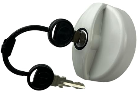 Tapa de tanque para agua fresca, autocaravana, barco, color blanco