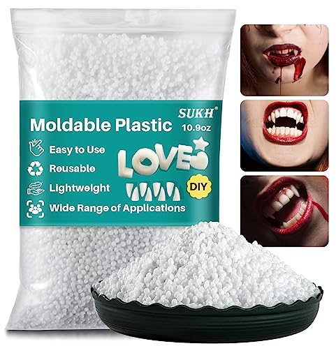 Sukh 310G Thermoplastische Granulat - Formbares Thermoplastik für Vampir Cosplay Kostüm für Halloween, Basteln und DIY - Schmelzbare, Formbare und Wiederverwendbare Kunststoff-Pellets