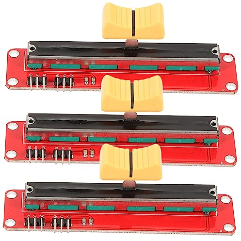 MILISTEN Elektronischer Blockschiebepotentiometer - 10k Potentiometer - Logarithmisches Schiebepotentiometer - Potentiometerplatine - Doppelausgang
