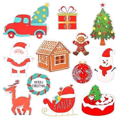 Fimcosy 12 Pcs Chirstmas Cruise Magnets Cruise Door Carnival Decorations Accessories Magnetic Funny Door Decorations for Cruise Ship Happy Halloween Decorations for Cabin Door Refrigerator Car