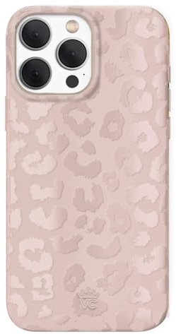 VELVET CAVIAR Leopard Cheetah Print Phone Case for iPhone 15 Pro Max for Women - Compatible with MagSafe - 10ft Drop Tested - Girly Cute Protective Designer Cover - Nude Neutral Beige Aesthetic