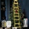 MEDOYOH Warmwhite Light 2M/79IN 136 LEDs Rope Ladders with Climbing Santa Christmas Decorations Lights Battery Powered for Indoor Outdoor Xmas Tree Balcony Window Decor