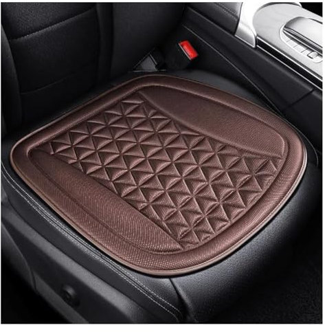 VaizA Auto Sitzauflage 1 STÜCK Atmungsaktive Autositzauflage Staubdicht Anti-Rutsch Solide Vier Jahreszeiten Universal Autositzschutz (Farbe : Braun, Größe : 1 UK)