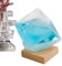 Fukamou Prédicteur météo Nuage de Verre | Bouteille de prévisions météorologiques en Cube,Verre météo élégant, Ornement de Bureau Pratique pour la Maison, Le Bureau, Cadeau d'anniversaire
