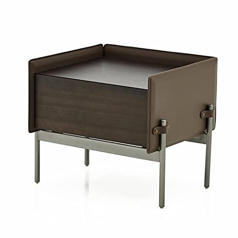 WAOCEO Nachtschrank Nachttisch aus Holz, Vintage-Schlafzimmer-Nachttisch Nachttische