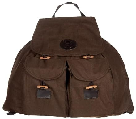 DJV-Jagdrucksack groß | Leiser Loden | 40L Volumen | clevere Taschen, Jagdjackenfach | gepolsterte Ledertragegurte. Inkl. waschbarer Schweisseinlage | Praktisch, leicht (ca. 1,3 kg)