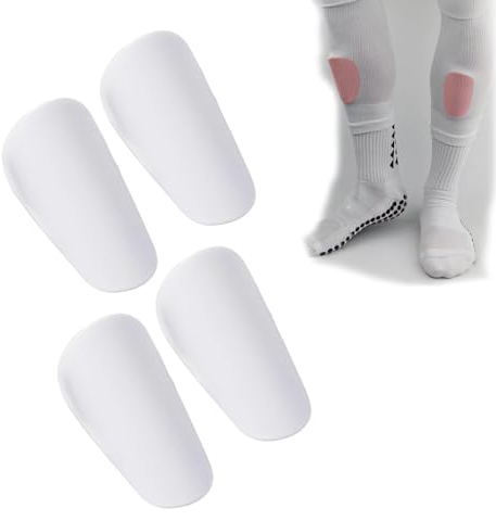 TAOLE FOXCUP Fußball Schienbeinschoner Klein, Weiß, XS, Eva, 2 Paar, 26 Gramm, 5x8 cm, Pull-, Fußball-Schienbeinschoner, Schutzausrüstung