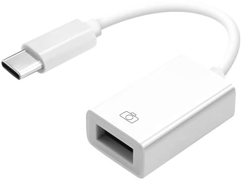 Untvie USB-C-auf-USB-Kamera-Adapter für iPhone 15/iPad/Mac/Laptop, Typ-C auf USB-Adapter, Buchse USB 3.0 OTG-Kabeladapter, unterstützt Anschluss von Kamera, USB-Flash-Laufwerk, Kartenleser