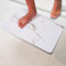 Pure 4Home - Stone Bath Mat | Badematte Stein | Diatomite Stone Bath Mat | 60cm x 39cm Stein Badematte Quick Dry | Seinmatte Badezimmer | Stone Quick Drying Mat (Weißer türkischer Marmor)