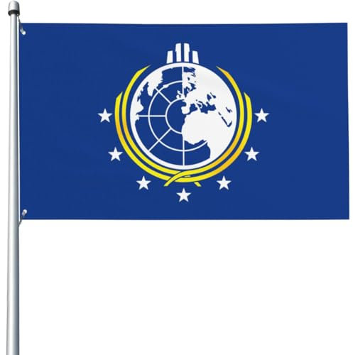 Super Earth Flagge, 90 x 152 cm, geeignet für Zimmer, Studentenwohnheim, Schlafzimmer, Wandteppich, Dekoration, lustig, Party-Wandbanner