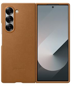 Samsung Kindsuit Case EF-VF956 für das Galaxy Z Fold6 | Smartphone Cover, Handy-Hülle, Schutz Case, vegan Leather, Kratzfest, Brown