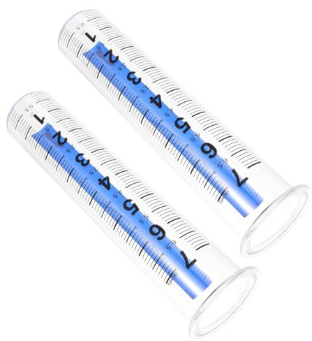 Sosoport 2pezzi Pluviometro Con Scala Tubo Di Misurazione Della Pioggia in Plastica Pluviometro Da Giardino e Esterno Strumento Per Misurare Le Precipitazioni