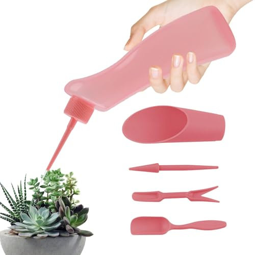 jamgeery Annaffiatoio per piante succulente, annaffiatoio per piante da interno,Annaffiatoio per fiori bonsai da 500 ml per piante grasse - Bollitore per irrigazione a testa curva con beccuccio