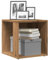 NQJIBUE Home Garden Table d'appoint en chêne 33 x 33 x 34 cm