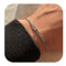 Nayyana Silberarmbänder, Liebesknoten-Armband aus Titanstahl, zierliche Schlangenkette, Unendlichkeitsarmband, verstellbar, Goldschmuck, Geschenke für Frauen Mann, Valentinstag