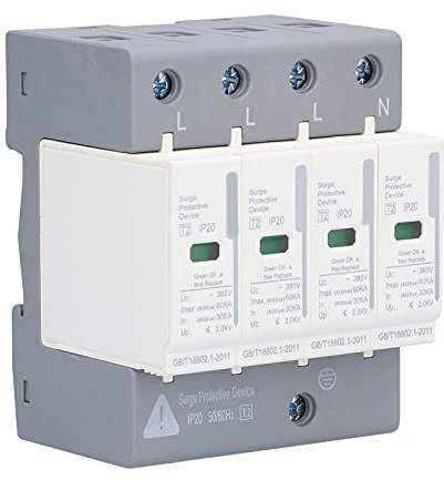 Scaricatore di Tensione 220 V, 380 V, 4P60KA, Ampiezza Limite della Protezione Sovratensione Transitoria di Apparecchi Elettrici
