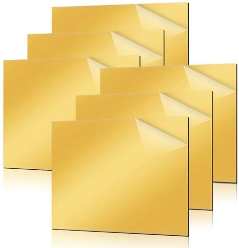 6 Stück ABS Kunststoffplatte, 30x20 cm Laser Rohlinge zum Gravieren, Laser Gravur Platte, Laser Gravur Material für Namensschild Haustür, Gravurplatte für DIY Schneiden