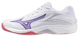 Mizuno Thunder Blade Z Volleyballschuhe Damen Indoor V1GC237020 Weiß/Lila/Rosa, Schuhgröße:40 EU