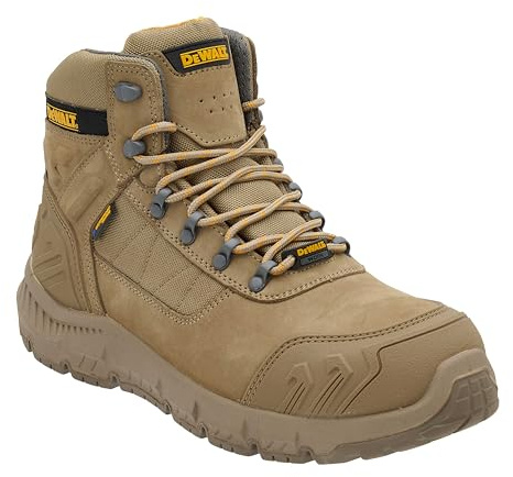 DEWALT Milburn Men's Waterproof, Nubuck Leather, Steel Toe, S7 Safety Work Boots
