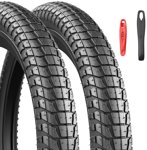 2-Pack Faltbar 20 Zoll BMX Reifen 20x1.95/2.1/2.25 Fahrradreifen kompatibel 50/53/57-406 Fahrradreifen Fuer 20Zoll MTB/BMX