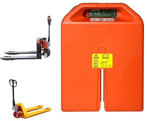 JHKJ 24V 20Ah 36Ah Elektro-Gabelstapler-Akkus (Lithium-Eisenphosphat LiFePO4) mit Tragegriff, 48V 20Ah Hubwagen-Akku
