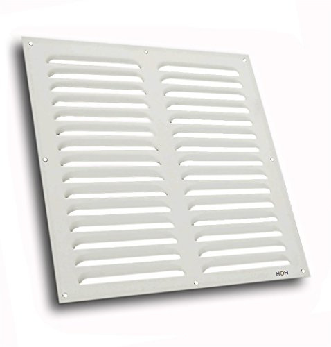 Lüftungsgitter LG-3030 W Lamellengitter Alu Weiss 300 x 300mm Zuluft Abluftgitter