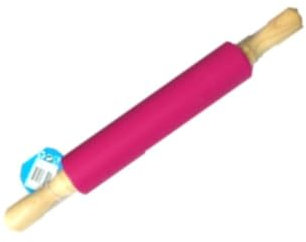 Conny Clever Silikon Teigroller Antihaft Nudelholz pink schwarz weiß rot blau grau Teigausroller Fondant Kuchen