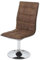 Mendler 2er-Set Esszimmerstuhl HWC-C41, Stuhl Küchenstuhl, höhenverstellbar drehbar, Stoff/Textil FSC® - Vintage braun
