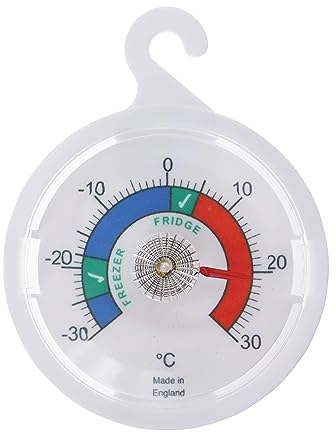 Termometro per frigorifero/freezer con quadrante da 65 mm, con zone colorate indicateIdeale per la casa, bar, ristoranti, caffè.