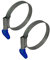 Jubilee zinkbeschichtete Schlauchschellen-Clips mit Flügelgriff, 2 Stück, 50-70mm