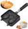 Gofrera, Fabricante de la galleta antiadherente hornada de la torta de la cacerola de la hornada de la aleación de aluminio con el molde de la forma de los pescados de 2 caras