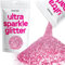 Hemway Ultra Sparkle Glitter - Rose Pink | Chunky Metallic Flakes for Resin & Epoxy Crafts | Supplies for Tumblers, Festival, Hair, Face, Body, Eye & Nail Art Decoration | 100 g