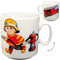 alles-meine.de GmbH große Tasse - Trinkbecher/Henkeltasse - Feuerwehr - Feuerwehrmann & Feuerwehrauto - 260 ml - aus Porzellan/Keramik - Trinklerntasse - Jungen - Kindert..