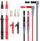 Multimeter Test Leads Kit, AMTOVL Electric Multimeter Test Cable with Alligator Clips, Test Probe, Spring Grip, Banana Plug - Voltmeter Cable for Voltage Circuit Tester (12 PCS)