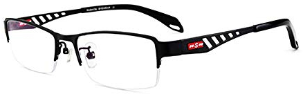Progressive multifokale Lesebrille, rechteckige Lesebrille für Herren, Blaulicht-Schutzbrille, Brille mit nahezu doppeltem Verwendungszweck, 3-Fach-Optik, hohles Design, Metallbrille mit Halbrand