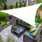 AXT SHADE Toldo Vela de Sombra Impermeable Triangular 3x3x4,25m Protección Rayos UV para Exterior Terraza Patio Jardín-Crema