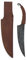 Vehi Mercatus Cuchillo vikingo con funda de piel.