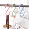 Dusenly 24 ganci colorati in plastica a forma di S, ganci per appendere asciugamani, vestiti per bagno, camera da letto, ufficio e cucina, dimensioni 6,8 x 3 cm