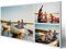 wandmotiv24 Leinwandbild 260 g/m ² - Foto-Collage mit 3 Fotos - Fotogeschenk - Geschenk für Freunde und Familie - Kunstdruck querformat 80x40cm (BxH) - M0002