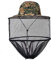Apanphy® Outdoor Angel Kappe, Fishing Cap mit Netz, Kopfbedeckungen Sonne Hut Sommer Angelhut Eimer mit Netzgitter für Männer Frauen im Freien Angeln Gesicht Schützen - Tarngrün