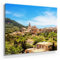 Leinwand Bilder Spanien, Insel Mallorca, Valldemossa - als 80x80cm großes XXL Leinwandbild. Wandbild als Deko für Wohnzimmer & Schlafzimmer. Aufgespannt auf 2cm Holzrahmen