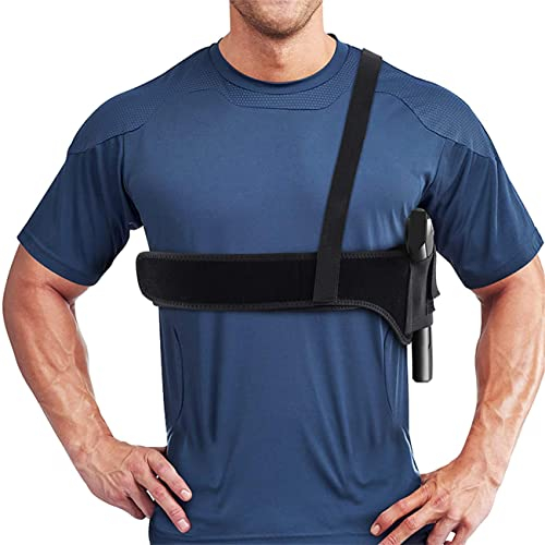 Goldmiky Gun Holster, Verdeckte Pistolenhalfter, Tactical Deep Concealment Schulterholster für Frauen und Männer, Langlebig und flexibel einstellbar Bauchband Taille Pistole Gürtel (45inch/114cm)