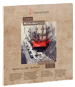 Hahnemühle Toned Watercolour Block Beige, 20 x 20 cm, 200 g/qm, 20 Blatt