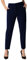 Roman Originals Work Trousers for Women UK Ladies Office Smart Stretch Suit Pants Slacks Cigarette Straight Leg Tailored High Elasticated Waist Ankle Grazer Slim - Regular Navy (28 inch) - Size 18