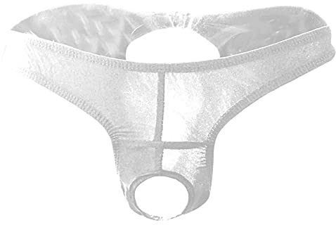 Zhiyao Herren Jockstrap String Tanga Männer Wetlook Leder Schwarz Unterhose Trunks mit Kunstleder Kurze Hose Pants Offene Erotik Slips