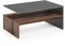 Vicco Couchtisch Amato, Couchtisch mit der Ablage, Anthrazit/Goldkraft Eiche, 90 x 60 cm