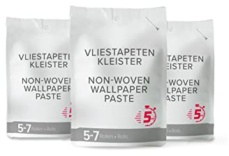 Vliestapetenkleister - hochwertiger Kleister für ca. 17 Rollen Vliestapete - sehr ergiebig - hervorragende Klebekraft - gute Korrekturmöglichkeit - trocknet fleckenfrei aus - 3x 200 g Päckchen Weiß
