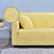 Treer Sofaüberzug Wasserdicht 1 2 3 4 Sitzer, Feste Farbe Sofabezug Elastisch Universal Schonbezug Sofa Stretch Antirutsch Sofa Hussen Spandex Sofaschoner Sofahusse (Gelb,2 Sitzer)