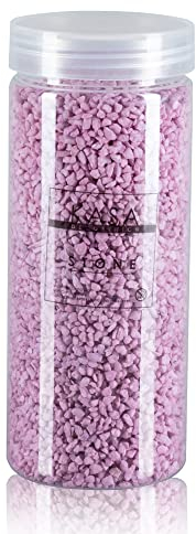 Dekorative Kieselsteine für Vasen, Farbe: Rosa, 1180 g, 13 Farben von dekorativen Steinen für Vasen, Dekosteine von 2,5-4 mm