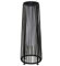 Outsunny Solarlampe Rattan mit Lichtsensor, Aufladbar LED Solarleuchte, Solarlaterne IP44 Wasserdichte, Outdoor Lampe, Wegbeleuchtung für Garten Balkon Außen Hof, 21,5 x 21,5 x 61 cm, Schwarz